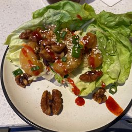 Buffalo Shrimp Lettuce Wraps