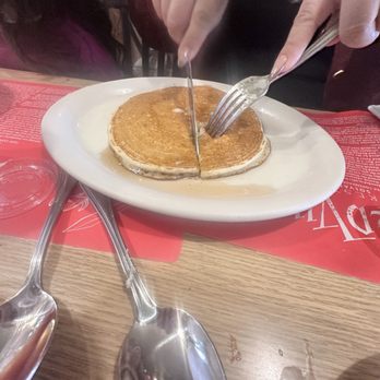 Red Viking Restaurant - Pancakes after they were re cooked - Breakfast & Brunch Near Me - Solvang, California Red Viking Restaurant - Pancakes after they were re cooked - Breakfast & Brunch Near Me - Solvang, California
