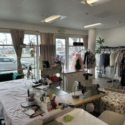 Spacious and well-appointed tailoring and changing area. Spacious and well-appointed tailoring and changing area.