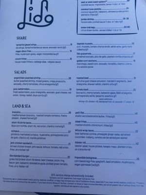 Menu photo 2 Lido Bayside Grill Miami Beach, FL Menu photo 2 Lido Bayside Grill Miami Beach, FL