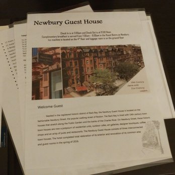 Newbury Guest House - Newbury Guest House info. - Hotels Near Me - Boston, Massachusetts