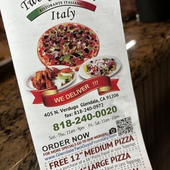 Two Guys From Italy - Pizza Near Me - Glendale, California Two Guys From Italy - Pizza Near Me - Glendale, California
