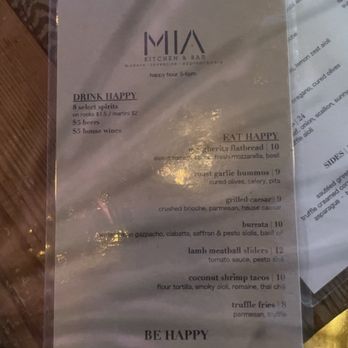 MIA Kitchen & Bar - Happy hour menu - New American Near Me - Delray Beach, Florida MIA Kitchen & Bar - Happy hour menu - New American Near Me - Delray Beach, Florida