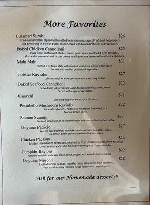Menu photo 5 Bella Italia Modesto, CA