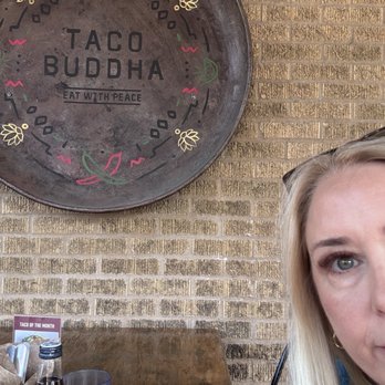 Taco Buddha - On the patio at Taco Buddha- may we all "Eat with Peace" - Tacos Near Me - Kirkwood, Missouri Taco Buddha - On the patio at Taco Buddha- may we all "Eat with Peace" - Tacos Near Me - Kirkwood, Missouri