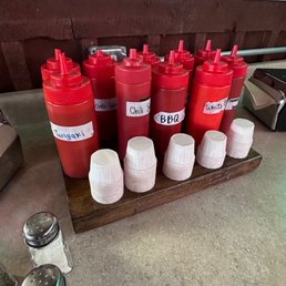 All the sauces to choose from