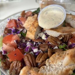 Chicken Pecan Salad with Bacon- I omitted the  bacon.