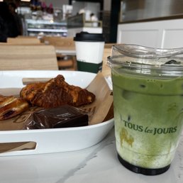 Iced Honey Lavender Matcha Latte