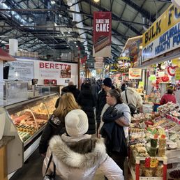 One of the many lanes inside the market. It was packed. One of the many lanes inside the market. It was packed.