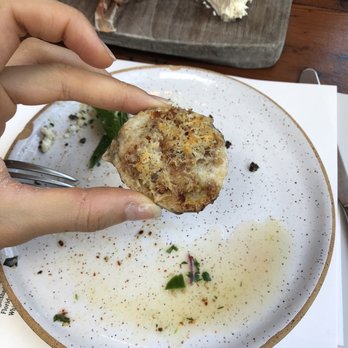 Manuela - Baked oyster!! Soooo good. Almost choked on some stray panko because I'm bad at eating oysters - New American Near Me - Los Angeles, California Manuela - Baked oyster!! Soooo good. Almost choked on some stray panko because I'm bad at eating oysters - New American Near Me - Los Angeles, California