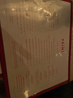 Menu photo 6 Bar Primi Bowery New York, NY