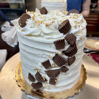 Lydia's Cakes & Confections - I decorated this 3 layer chocolate cake with buttercream frosting...by myself! - Bakeries Near Me - Maple Valley, Washington Lydia's Cakes & Confections - I decorated this 3 layer chocolate cake with buttercream frosting...by myself! - Bakeries Near Me - Maple Valley, Washington
