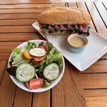 Shoreside - Seared ahi tuna sandwich - Cocktail Bars Near Me - Santa Monica, California Shoreside - Seared ahi tuna sandwich - Cocktail Bars Near Me - Santa Monica, California
