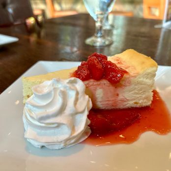 Blackstones Steakhouse - a piece of cheesecake and whipped cream - Steakhouses Near Me - Stamford, Connecticut Blackstones Steakhouse - a piece of cheesecake and whipped cream - Steakhouses Near Me - Stamford, Connecticut