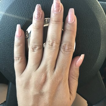 Top Nails & Spa - Simple but cute pink nails. - Day Spas Near Me - Covina, California