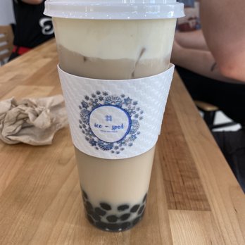Ice Spot - Lavender tea with cheese foam and boba - Bubble Tea Near Me - Lake Mary, Florida Ice Spot - Lavender tea with cheese foam and boba - Bubble Tea Near Me - Lake Mary, Florida