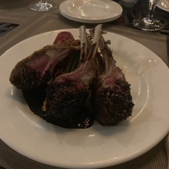 Wild Thyme Gourmet - Special-- rack of lamb cooked medium rare. - New American Near Me - Highlands, North Carolina Wild Thyme Gourmet - Special-- rack of lamb cooked medium rare. - New American Near Me - Highlands, North Carolina