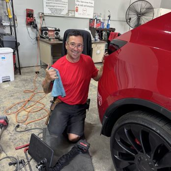 The Dent Tent - Dave flexing after removing the crease in my rear quarter panel. - Mobile Dent Repair Near Me - Sacramento, California The Dent Tent - Dave flexing after removing the crease in my rear quarter panel. - Mobile Dent Repair Near Me - Sacramento, California