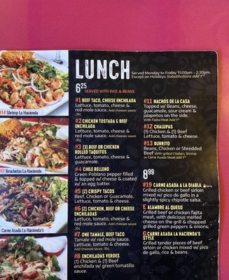 Menu photo 2 La Hacienda Hot Springs, AR