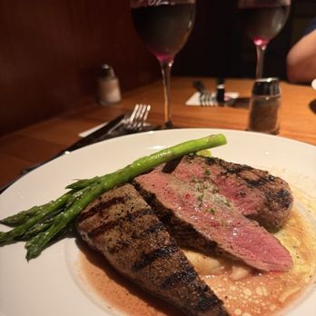 Seasons 52 - Wood-Grilled Kona-Crusted Lamb Loin - New American Near Me - Houston, Texas Seasons 52 - Wood-Grilled Kona-Crusted Lamb Loin - New American Near Me - Houston, Texas
