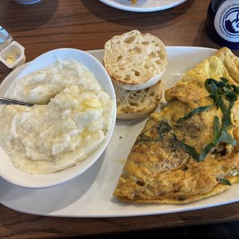 Another Broken Egg Cafe - Veggie almond with grits - Breakfast & Brunch Near Me - Concord, North Carolina Another Broken Egg Cafe - Veggie almond with grits - Breakfast & Brunch Near Me - Concord, North Carolina