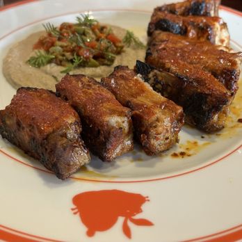 Fat Rabbit - Lamb Ribs with Baba Ganoush - Butcher Near Me - St. Catharines, Ontario Fat Rabbit - Lamb Ribs with Baba Ganoush - Butcher Near Me - St. Catharines, Ontario