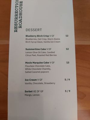 Menu photo 5 Resurrection Roadhouse Seward, AK