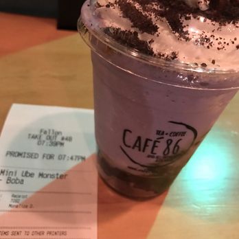 Cafe 86 - Ube Monster Slushie - Desserts Near Me - Artesia, California