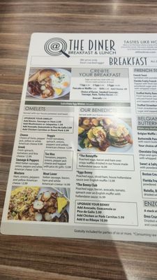 Menu photo 1 At The Diner Orlando, FL Menu photo 1 At The Diner Orlando, FL
