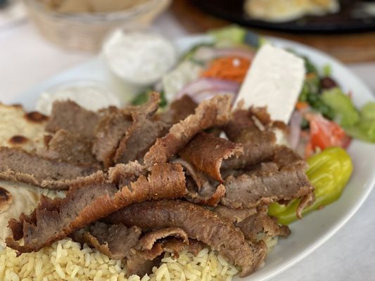Photo of Olympic Cafe - San Diego, CA, US. Gyro plate