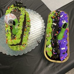 Bakers Express - La Habra - Coffin Cake from Liz's Demo and my own devil's food cake