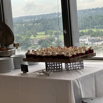 Pinnacle Club - Display of the food is delicious red velvet - Diners Near Me - Augusta, Georgia