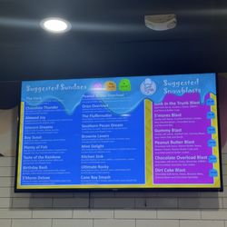 Scoop 50Fifty Ice Shop - Menu
