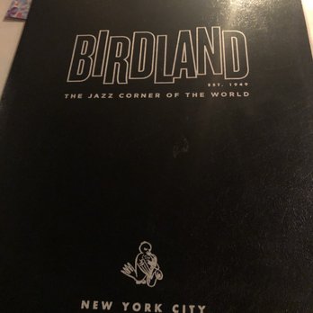 Birdland - Menu cover - Jazz & Blues Near Me - New York, New York Birdland - Menu cover - Jazz & Blues Near Me - New York, New York
