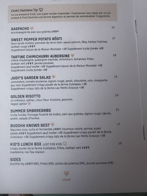 Menu photo 2 Judy, cantine qualitarienne Paris, 75