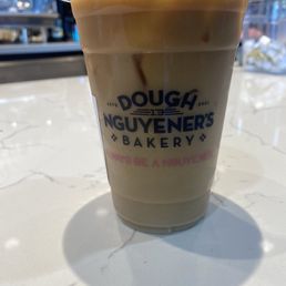 Cold brew with oat milk