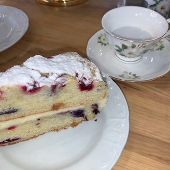 Proper Rose Garden - Lemon blueberry Cake - Themed Cafes Near Me - Katy, Texas