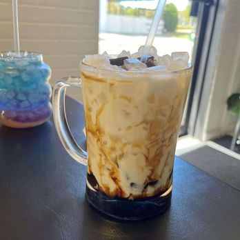 KrungThep Tea Time - Black sugar glass jelly milk - Tea Rooms Near Me - Winter Park, Florida