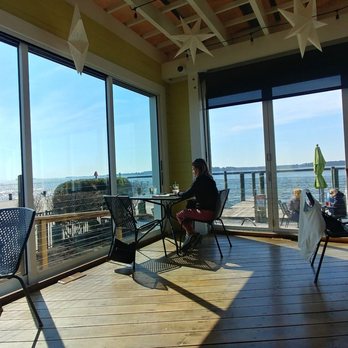 Bridges Restaurant - Corner view looking out from enclosed porch - Bars Near Me - Grasonville, Maryland