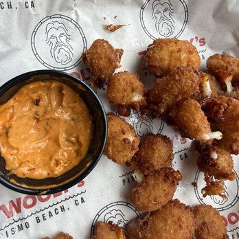 Wooly's - Fried cheese curds- delicious! - Seafood Near Me - Pismo Beach, California Wooly's - Fried cheese curds- delicious! - Seafood Near Me - Pismo Beach, California