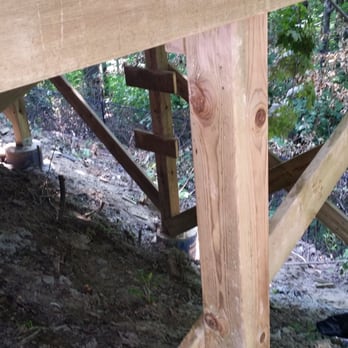 M.E. Contracting - The posts foundation of the deck - General Contractors Near Me - Toronto, Ontario M.E. Contracting - The posts foundation of the deck - General Contractors Near Me - Toronto, Ontario