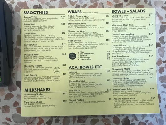 Menu photo 1 Kokomo Vancouver, BC