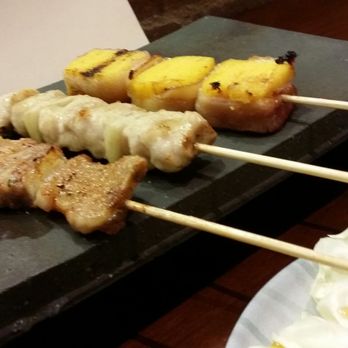 Yakitori Hachibei - Pork belly, chicken thigh, bacon wrapped tamago - Japanese Near Me - Honolulu, Hawaii Yakitori Hachibei - Pork belly, chicken thigh, bacon wrapped tamago - Japanese Near Me - Honolulu, Hawaii
