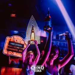 Heat Ultra Lounge - Bottle service with custom sign