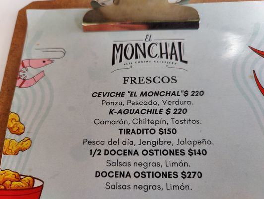 Menu photo 1 El Monchal mx Ensenada, BCN Menu photo 1 El Monchal mx Ensenada, BCN