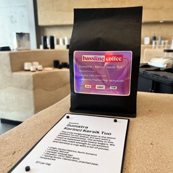 Bassline Coffee - a bag of coffee on a counter - Coffee Roasteries Near Me - Oakland, California Bassline Coffee - a bag of coffee on a counter - Coffee Roasteries Near Me - Oakland, California