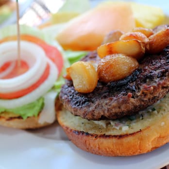 Garlic City Cafe - sweet garlic burger - asked for medium and I got one well done.... -.-" - American Near Me - Gilroy, California Garlic City Cafe - sweet garlic burger - asked for medium and I got one well done.... -.-" - American Near Me - Gilroy, California