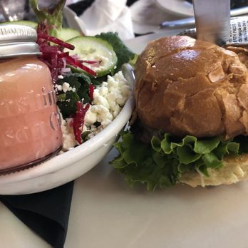 G’s Restaurant - Local burger with a side salad - Southern Near Me - Haverhill, Massachusetts