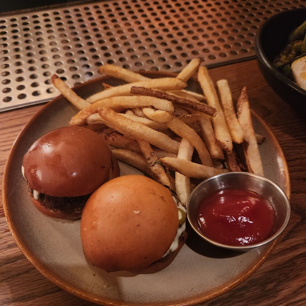 Sliders and fries Sliders and fries