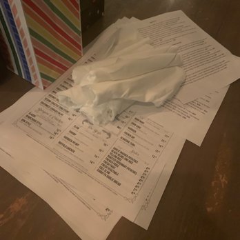 Rendezvous - Menus just placed on the table. - Seafood Near Me - Fort Lauderdale, Florida Rendezvous - Menus just placed on the table. - Seafood Near Me - Fort Lauderdale, Florida